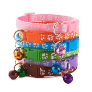 Dog Footprints Dog Collar Patch Bell Collar Cat Collar Hot Selling Hot Model Large Quantity Ready Stock Factory Store
