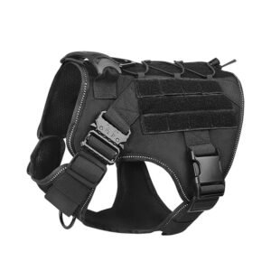 Heavy duty large dog harness designed for powerful breeds and outdoor activities